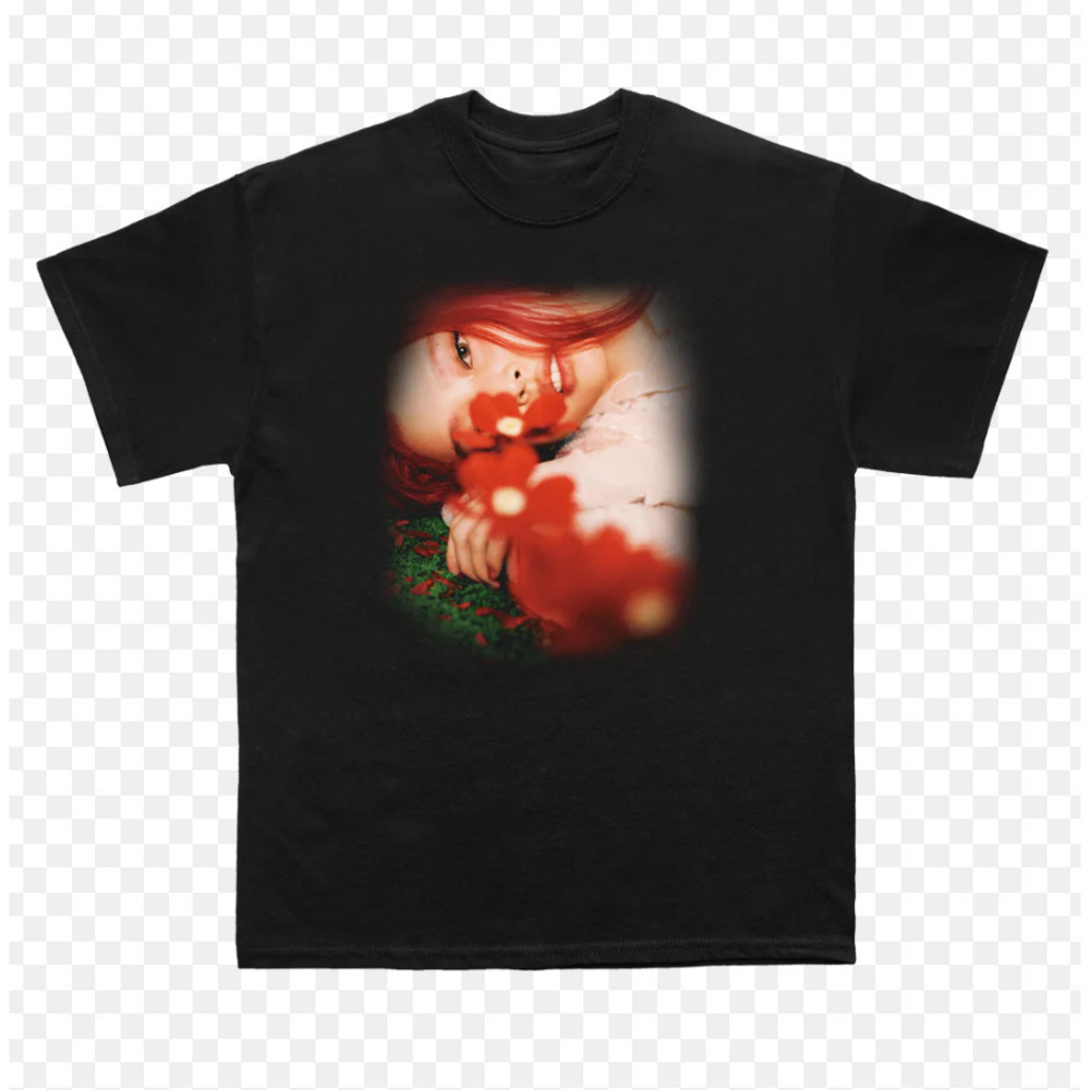 Jennie  Flower Black Tee